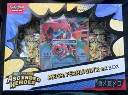 Pokemon Ascended Heroes Mega Feraligatr EX Box and Booster Bundle Sealed - Image 1