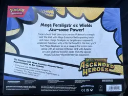 Pokemon Ascended Heroes Mega Feraligatr EX Box and Booster Bundle Sealed - Image 2