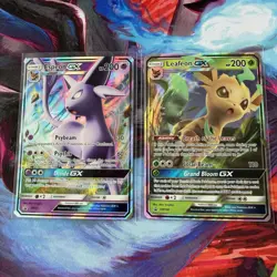 Pokemon TCG Leafeon SM146 Espeon SM35 GX Full Art Promos MINT - Image 1