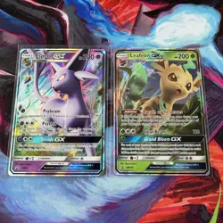 Pokemon TCG Leafeon SM146 Espeon SM35 GX Full Art Promos MINT - Image 3