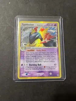 Pokemon Typhlosion EX Dragon Frontiers 12/101 Delta Species Holo 100 HP - Image 1