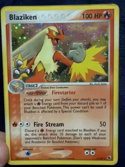 Pokemon Rare Pokemon Blaziken Holo, 3/109 - Ruby and Sapphire TCG - Image 1
