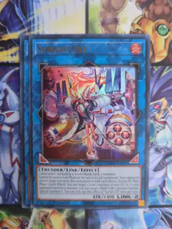 Yu-Gi-Oh x2 Spright Elf POTE - EN049 Ultra Rare 1st Edition NM - Image 1