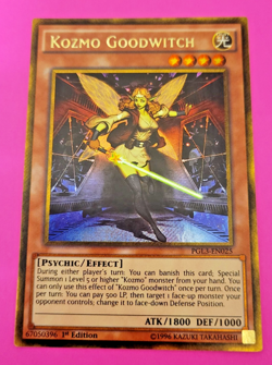 Yu-Gi-Oh Kozmo Goodwitch 1st Edition Gold Secret Rare PGL3-EN025 Nm - Image 1