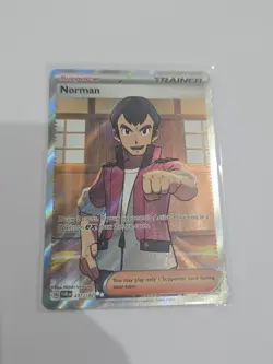 Pokemon Norman 237/182 SV04 Paradox Rift Ultra Rare Full Art Holo English Card - Image 1