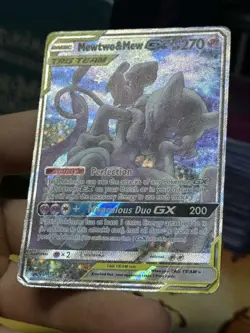 #3 Mewtwo & Mew GX SM191 Black Star Promo 2019 Alt Art Holo Pokemon Card TCG - Image 5