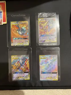 Pokemon TCG FOUR CARD BUNDLE SM210, 44, 66 & 69/68 Moltres Zapdos & Articuno GX - Image 1