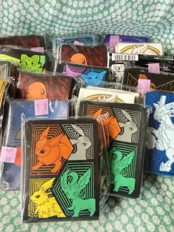 Pokemon Card Sleeves Lot Sealed Eeveelutions Mew Charizard Bundle TCG - Image 3
