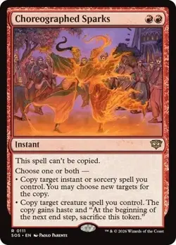 Choreographed Sparks NM Secrets of Strixhaven MTG Magic the Gathering Red Eng - Image 1