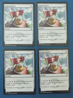MTG 4x Jeskai Banner x4 NM Khans of Tarkir Magic Playset Artifact - Image 1