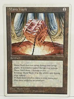 Mana Vault 4th Edition English Rare MTG MP - Image 1