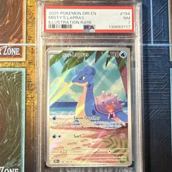 Pokemon TCG Misty's Lapras 194/182 Destined Rivals Illustration Rare Holo PSA 7 - Image 1