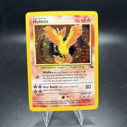 Moltres - 12/62 - Pokemon Fossil Unlimited Holo Rare Card WOTC LP -j - Image 1