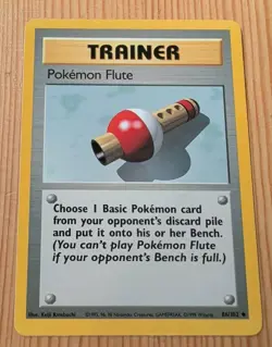 Pokemon Flute 086/102 - Base Set Normal - PTCG - LP - Image 1