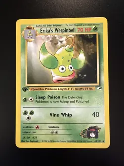 Erika's Weepinbell Gym Heroes 1st Edition 49/132 Pokemon - Image 1