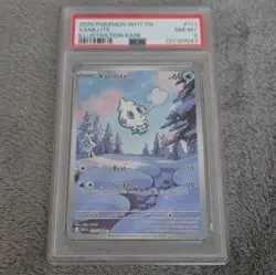 Pokemon Vanillite #111 Sv: White Flare 2025 PSA 8 Illustration Rare Holo - Image 1