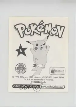 Charizard Merlin Pokemon Album Stickers #6 1999 - Image 2