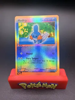 Pokemon TCG Mudkip 60/109 Ruby & Sapphire Reverse Holo WOTC VTG 2003 NM - Image 1