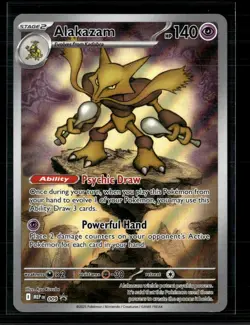 Pokemon 2025 Scarlet & Violet Prismatic Evolutions Alakazam #009 - Image 1
