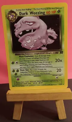 Pokemon TCG Dark Weezing 14/82 Team Rocket Unlimited Holo Rare Lightly Played - Image 3