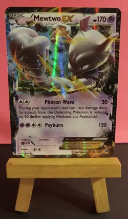 Pokemon TCG Mewtwo EX 61/162 XY BREAKthrough Ultra Rare Holo Lightly Played - Image 3