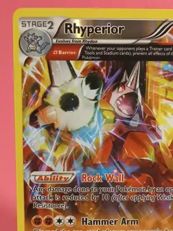 Pokemon TCG Rhyperior Omega 77/160 Primal Clash Holo Rare Reverse Holo NM-/LP+ - Image 4