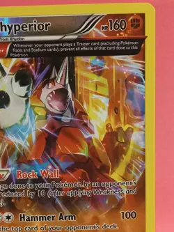 Pokemon TCG Rhyperior Omega 77/160 Primal Clash Holo Rare Reverse Holo NM-/LP+ - Image 5