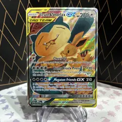 The Pokemon Company Eevee & Snorlax GX SM169 TAG TEAM Holo Promo 270 HP - Image 1