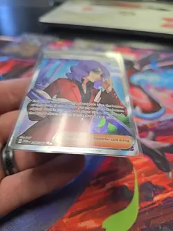 Pokemon TCG Lucian Trainer Full Art Ultra Rare Twilight Masquerade 208/167 - Image 3