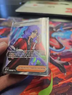 Pokemon TCG Lucian Trainer Full Art Ultra Rare Twilight Masquerade 208/167 - Image 4