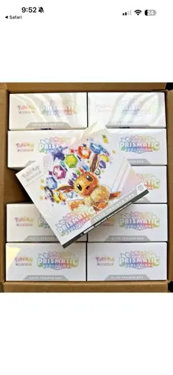 🔥Box/Lot 10x Factory Sealed Pokemon Prismatic Evolutions Elite Trainer Box ETB - Image 1