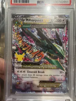 2021 POKEMON CELEBRATIONS CLASSIC COLLECTION #76 M RAYQUAZA EX PSA 10 - Image 2
