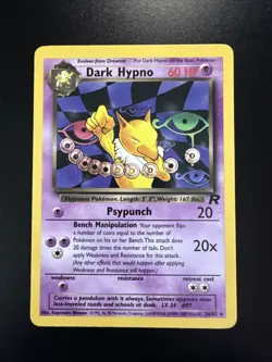 Dark Hypno 26/82 Team Rocket Non Holo Pokemon - Image 1