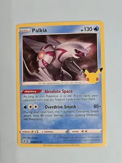 2021 Palkia 4/25 - Holo Rare - 25th Anniversary Celebrations NM Pokemon TCG - Image 1