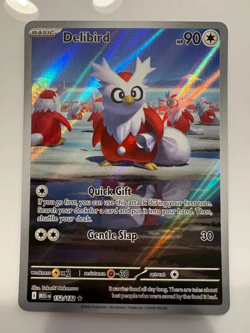 Delibird 152/132 Illustration Rare Holo ME01: Mega Evolution Pokemon TCG NM - Image 2