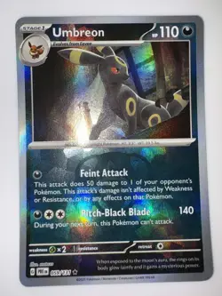 Umbreon (Master Ball Pattern) 059/131 Pokemon Prismatic Evolutions - NM - Image 2