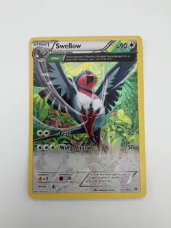 Swellow (72 Delta) - XY - Pokemon Roaring Skies (ROS) NM - Image 2