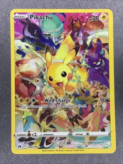 2023 Pokemon SWSH Crown Zenith Pikachu #160/159 - Image 1