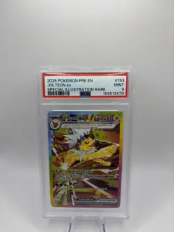 2025 Pokemon PRE Special Illustration Rare Jolteon ex 153/131 PSA 9 - Image 1