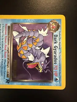 Dark Gyarados (Prerelease) 8/82 Team Rocket Unlimited Holo Pokemon - Image 5