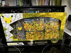 Pokemon Celebrations 25th Anniversary Pikachu V-union Premium Playmat Collection - Image 1