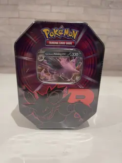 Pokemon TCG Team Rocket Nidoking Ex Tin Brand New and Sealed Nintendo 2025 - Image 1