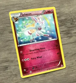 2014 Pokemon Sylveon XY04 Black Star Promo Rare Eeveelution - Image 3