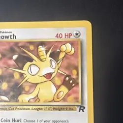 Meowth 62/82 Team Rocket-1st Edition Regular Light play Pokemon - Image 4