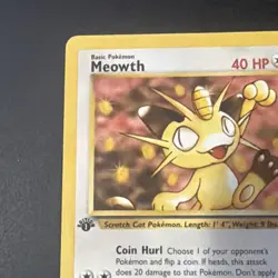 Meowth 62/82 Team Rocket-1st Edition Regular Light play Pokemon - Image 5
