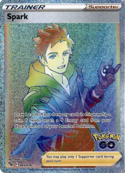 Spark (Secret) Secret Rare Pokemon GO 085/078 NM - Image 1