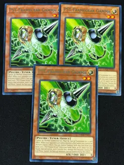 YUGIOH PSY-FRAMEGEAR GAMMA TOCH-EN036 RARE X3 (NM) - Image 1