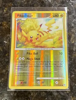 Pokemon TCG Pikachu 71/99 Arceus Reverse Holo LP -MP - Image 1