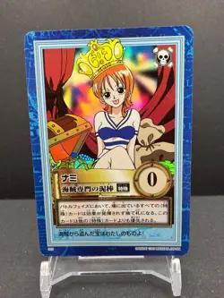 Nami ONE PIECE Carddass Hyper Battle 1999 S05 Holo Rare TCG Bandai [AM] - Image 2