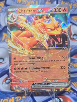 Pokemon TCG Charizard EX Scarlet & Violet 151 Double Rare Holo Card NM Condition - Image 1